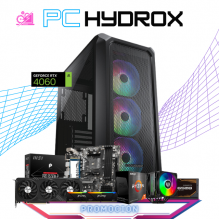 PC HYDROX / AMD RYZEN 7 5800X / RTX 4060 / 32GB RAM / 1TB SSD M.2 NVME / ENFRIAMIENTO LIQUIDO 240MM / FUENTE 650W 80+ BRONZE / PROMOCION