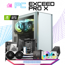PC EXCEED PRO-X / AMD RYZEN 9 7900X / RTX 4070 12GB / 32GB RAM DDR5 / 2TB SSD M.2 NVME 7400MBPS / ENFRIAMIENTO LIQUIDO 240MM / 750W 80+ BRONZE / PROMOCION
