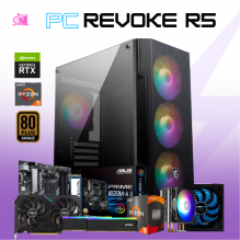 PC REVOKE R5 / AMD RYZEN 5 4500 / RTX 3060 / 16GB RAM / 500GB SSD NVME / DISIPADOR DE TORRE / FUENTE 650W 80+ BRONZE / PROMOCION
