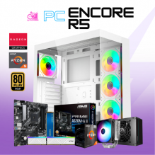 PC ENCORE R5 / AMD RYZEN 5 5600G / RADEON VEGA GRAPHICS / 16GB RAM / 500GB SSD M.2 NVME / FUENTE 750W 80+ GOLD/ PROMOCION