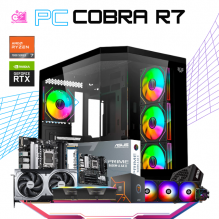 PC COBRA R7 / AMD RYZEN 7 7700 / RTX 5060 TI / 32GB RAM DDR5 / 1TB SSD NVME / ENFRIAMIENTO LIQ 360MM / FUENTE 750W 80+ GOLD / PROMOCION