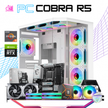 PC COBRA R5 / AMD RYZEN 5 9600X / RTX 5060 TI / 32GB RAM DDR5 / 1TB SSD NVME / ENFRIAMIENTO LIQ 240MM / FUENTE 650W 80+ GOLD / PROMOCION
