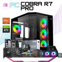 PC COBRA R7 PRO / AMD RYZEN 7 7700 / RTX 5060 TI / 32GB RAM DDR5 / 1TB SSD M.2 NVME / ENFRIAMIENTO LIQ 360MM / FUENTE 750W 80+ GOLD / PROMOCION