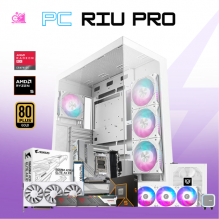 PC RIU PRO / AMD RYZEN 5 9600X / RADEON RX 9060 XT 16G / 32GB RAM DDR5 / 2TB SSD NVME / ENFRIAMIENTO LIQ 360MM / FUENTE 750W 80+ GOLD / PROMOCION