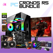 PC CRONOS R5 BUNDLE / AMD RYZEN 5 5600X / RTX 5060 / 32GB RAM / 1TB SSD NVME / FUENTE 750W 80+ BRONZE/ DISIPADOR DE TORRE / INCLUYE MONITOR 27" QHD IPS 165HZ / TECLADO Y MOUSE / PROMOCION