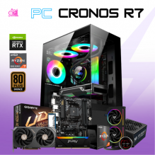 PC CRONOS R7 / AMD RYZEN 7 5700X / RTX 5060 / 32GB RAM / 1TB SSD NVME / ENFRIAMIENTO LIQ 240MM / FUENTE 750W 80+ BRONZE / PROMOCION
