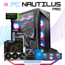 PC NAUTILUS PRO/ I5-14600KF / RTX 4070 12GB / 16GB RAM / 2TB SSD M.2 NVME / ENFRIAMIENTO LIQUIDO 360MM / FUENTE 750W 80+ BRONZE / PROMOCION