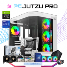 PC JUTZU PRO / INTEL CORE I9-14900K / RTX 5070 / 32GB RAM DDR5 / 2TB SSD M.2 NVME / FUENTE DE PODER 850 80+ GOLD / ENFRIAMIENTO LIQ 360MM / PROMOCION