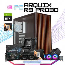 PC ARQUIX R9 PRO3D / AMD RYZEN 9 9950X3D / RTX 5070TI / 64GB RAM DDR5 / 2TB SSD NVME / ENFRIAMIENTO LIQ 360MM / FUENTE 850W 80+ GOLD / PROMOCION