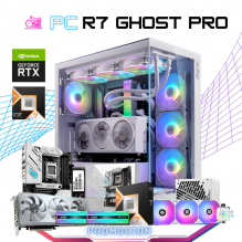 PC R7 GHOST PRO / AMD RYZEN 7 9800X3D / RTX 5070 TI / 32GB RAM DDR5 / 2TB SSD NVME / ENFRIAMIENTO LIQ 360MM / FUENTE 850W 80+ GOLD / PROMOCION