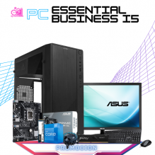 PC ESSENTIAL BUSINESS I5 / INTEL CORE I5-12400 / INTEL UHD 730 GRAPHICS / 16GB RAM / 500GB SSD M.2 NVME / DISIPADOR DE STOCK / KIT TECLADO Y MOUSE / MONITOR 21.5 PULGADAS FHD 60HZ / PROMOCION