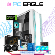 PC EAGLE/ INTEL CORE I7-12700K / RTX 4070 / 32GB RAM / 2TB SSD M.2 NVME / ENFRIAMIENTO LIQUIDO 360MM / FUENTE 750W 80+ BRONZE / PROMOCION