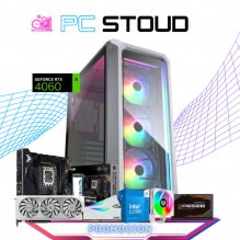 PC STOUD / INTEL CORE I5-14400F / RTX 4060 / 16GB RAM / 1TB SSD M.2 NVME / DISIPADOR DE TORRE ARGB 120MM / FUENTE 650W 80+ BRONZE / PROMOCION