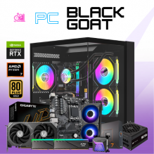 PC BLACK GOAT / AMD RYZEN 7 7700X/ RTX 5060 TI 16GB VRAM / 32GB RAM DDR5 / 1TB SSD NVME / 750W 80+ GOLD / ENFRIAMIENTO LIQ / PROMOCION / W11 PRO