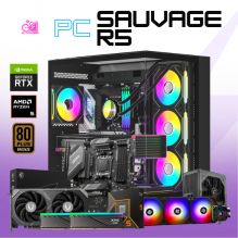 AMD PC SAUVAGE R5 / AMD RYZEN 5 9600X / RTX 5060 TI 16GB VRAM / 32GB RAM DDR5 / 1TB SSD NVME / ENFRIAMIENTO LIQ 360MM / FUENTE 750W 80+ BRONZE PCIE5 / W11 PRO