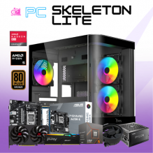 PC SKELETON LITE / AMD RYZEN 5 8400F / RX 9060 XT 8G / 16GB RAM DDR5 / 1TB SSD NVME / AM5 / A620M / FUENTE 650W 80+ BRONZE / W11 PRO / PROMOCION