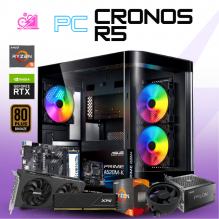 PC CRONOS R5 / AMD RYZEN 5 5500 / RTX 5060 / 16GB RAM / 500GB SSD NVME / DISIPADOR DE STOCK / A520M / FUENTE 650W 80+ BRONZE / W11 PRO / PROMOCION