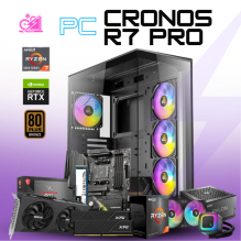 PC CRONOS R7 PRO / AMD RYZEN 7 5700X / RTX 5060 / 32GB RAM / 1TB SSD NVME / ENFRIAMIENTO LIQ 240MM / FUENTE 750W 80+ BRONZE / B550M AC/ W11 PRO / PROMOCION