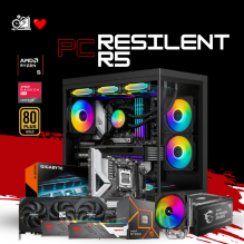 PC RESILENT R5 / AMD RYZEN 5 7600 / RADEON RX 9070 16G / 32GB RAM DDR5 / 1TB SSD NVME / DISIPADOR DE TORRE ARGB / FUENTE 750W 80+ GOLD / W11 PRO / PROMOCION