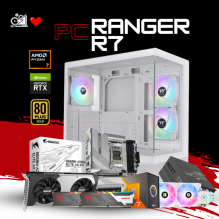 PC RANGER R7 / AMD RYZEN 7 7800X3D/ RTX 5070 12G / 32GB RAM DDR5 / 1TB SSD NVME / ENFRIAMIENTO LIQ 240MM / FUENTE 750W 80+ GOLD / W11 PRO / PROMOCION