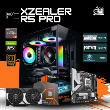 PC XZEALER R5 PRO / AMD RYZEN 5 7600 / RTX 5060 TI / 32GB RAM DDR5 / 1TB SSD NVME / DISIPADOR DE TORRE ARGB / FUENTE 650W 80+ BRONZE / W11 PRO / PROMOCION