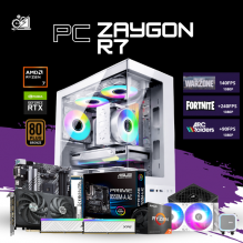 PC ZAYGON R7 / AMD RYZEN 7 5700X / RTX 5060 / 16GB RAM / 1TB SSD NVME / ENFRIAMIENTO LIQ 240MM / FUENTE 650W 80+ BRONZE / W11 PRO / PROMOCION