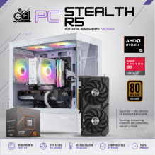 PC STEALTH R5 / AMD RYZEN 5 8400F / RADEON RX 7600 / 16GB RAM DDR5 / 1TB SSD NVME / DISIPADOR DE TORRE ARGB / FUENTE 650W 80+ BRONZE / W11 PRO / PROMOCION
