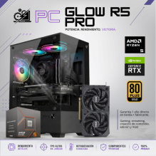 PC GLOW R5 PRO / AMD RYZEN 5 8400F / RTX 5060 / 24GB RAM DDR5 / 1TB SSD NVME / A620M / FUENTE 650W 80+ GOLD / W11 PRO /  PROMOCION