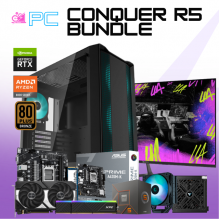 PC CONQUER R5 BUNDLE / AMD RYZEN 5 8400F / RTX 5060 TI / 32GB RAM DDR5 / 1TB SSD M.2 NVME / DISIPADOR DE TORRE / FUENTE 750W 80+ BRONZE / INCLUYE MONITOR 23.8" 144HZ 1MS / PROMOCION