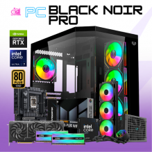 PC BLACK NOIR PRO / INTEL CORE ULTRA 7 265K / RTX 5080 / 32GB RAM DDR5 / 2TB SSD M.2 NVME / ENFRIAMIENTO LIQ 360MM / FUENTE 1200W 80+ GOLD / PROMOCION