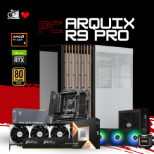 PC ARQUIX R9 PRO / AMD RYZEN 9 9900X3D / RTX 5070 TI / 64GB RAM DDR5/ 2TB SSD NVME / X870 / ENFRIAMIENTO LIQ 360MM CON PANTALLA / FUENTE 850W 80+ GOLD / W11 PRO / PROMOCION