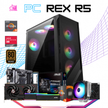 PC REX R5 / AMD RYZEN 5 5600X / RADEON RX 9060 XT/ 32GB RAM / 1TB SSD NVME / DISIPADOR DE TORRE  / B550M / WIFI / BLUETOOTH / FUENTE 750W 80+ BRONZE / W11 PRO / PROMOCION