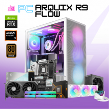 PC ARQUIX R9 FLOW / AMD RYZEN 9 9900X / RTX 5060 TI 16G / 32GB RAM DDR5 / 1TB SSD NVME / ENFRIAMIENTO LIQ 360MM / FUENTE 750W 80+ BRONZE / W11 PRO / PROMOCION