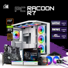 PC RACOON R7 / AMD RYZEN 7 5700 / RTX 5060 TI 8GB / 16GB RAM/ 1TB SSD NVME / FUENTE 750W 80+ BRONZE / ENFRIAMIENTO LIQUIDO 240MM / B550M / WIFI Y BT / W11 PRO / PROMOCION