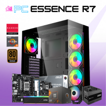 PC ESSENCE R7 / AMD RYZEN 7 8700G / RADEON 780M / 16GB RAM DDR5 / 500GB SSD NVME / DISIPADOR DE TORRE / FUENTE 550W 80+ BRONZE / W11 PRO / PROMOCION