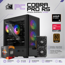 PC COBRA PRO R5 / AMD RYZEN 5 5500 / RADEON RX 7600 / 16GB RAM / 1TB SSD NVME / DISIPADOR DE TORRE 120MM / FUENTE 650W 80+ BRONZE / W11 PRO/ PROMOCION