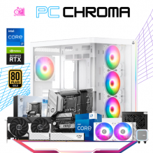 PC CHROMA / INTEL CORE I7-14700F / RTX 5060 TI / 32GB RAM DDR5 / 1TB SSD NVME / ENFRIAMIENTO LIQ 240MM / FUENTE 750W 80+ BRONZE / W11 PRO / PROMOCION
