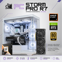 PC STORM PRO R7 / AMD RYZEN 7 9800X3D / RTX 5070 / 48GB RAM DDR5 / 1TB SSD NVME / 850W 80+ GOLD / B650 / ENFRIAMIENTO LIQ 360MM / W11 PRO / PROMOCION