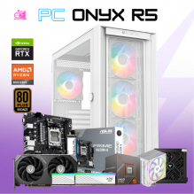 PC ONYX R5 / AMD RYZEN 5 8400F / RTX 5060 / 32GB RAM DDR5 / 1TB SSD NVME / DISIPADOR DE TORRE / FUENTE 750W 80+ BRONZE / A620M / W11 PRO / PROMOCION