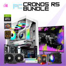 PC CRONOS R5 BUNDLE / AMD RYZEN 5 5600 / RTX 5060 / 16GB RAM / 500GB SSD NVME / DISIPADOR DE TORRE ARGB / FUENTE 750W 80+ BRONZE / INCLUYE MONITOR 23.8" 144HZ 1MS/ W11 PRO / PROMOCION