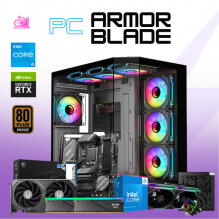 PC ARMOR BLADE / INTEL CORE I5-14400F/ RTX 5060 TI 16G / 32GB RAM DDR5 / 1TB SSD NVME / ENFRIAMIENTO LIQ 240MM / FUENTE 750W 80+ BRONZE / W11 PRO / PROMOCION