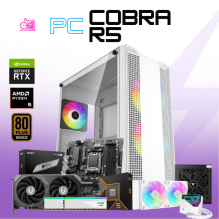 PC COBRA R5 / AMD RYZEN 5 9600X / RTX 5060 TI 16G / 32GB RAM DDR5 / 1TB SSD NVME / ENFRIAMIENTO LIQ 240MM / FUENTE 750W 80+ BRONZE/ W11 / PROMOCION