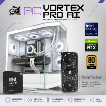 INTEL VORTEX PRO AI / INTEL CORE ULTRA 285K / RTX 5090 / 48GB RAM DDR5 / 2TB SSD NVME 990 PRO / ENFRIAMIENTO LIQ 360MM CON PANTALLA / FUENTE 1000W 80+ GOLD / W11 PRO / PROMOCION