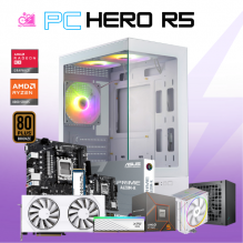 PC HERO R5 / AMD RYZEN 5 8400F / RX 9060 XT / 16GB RAM DDR5 / 1TB SSD NVME / DISIPADOR DE TORRE/ FUENTE 650W 80+ BRONZE / W11 PRO / PROMOCION