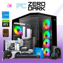 PC ZERO DARK / INTEL CORE I5-14400F / RTX 5070 12GB VRAM / 32GB RAM DDR5 / 1TB SSD NVME / ENFRIAMIENTO LIQ 240MM / FUENTE 750W 80+ BRONZE / PROMOCION / W11 PRO