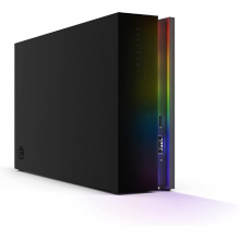 Seagate FireCuda Gaming Hub Disco Duro Externo HDD 8TB - USB 3.2, iluminación LED RGB Personalizable, USB Doble orientado hacia adelante para PC de Escritorio con Servicios de Rescate (STKK8000400)